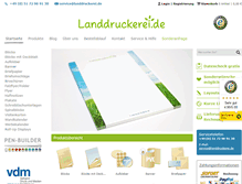 Tablet Screenshot of landdruckerei.de